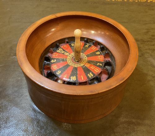 ANTIQUE MINIATURE ROULETTE GAME - ADDITIONAL PHOTO 4