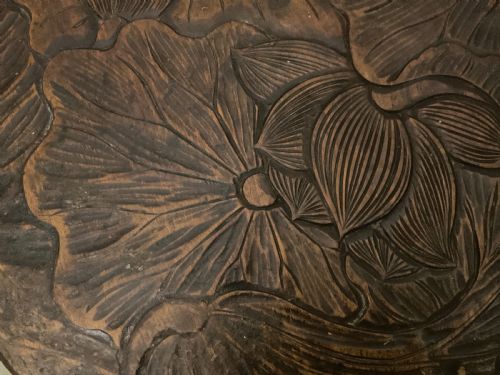 A JAPANESE CARVED SIDE TABLE RETAILED BY LIBERTY CO - ADDITIONAL PHOTO 2