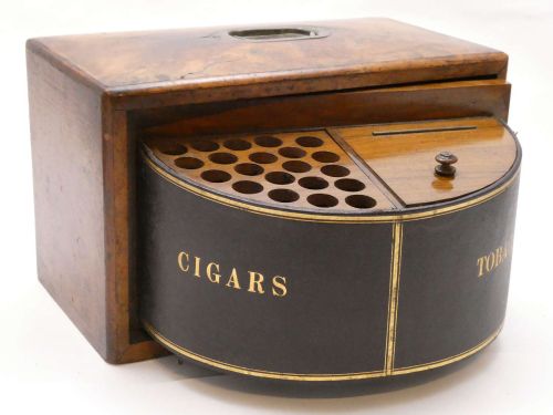 victorian cigar and tobacco box - CATEGORY: ANTIQUE BOXES - DATED VICTORIAN