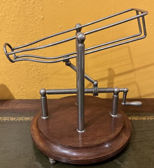 wine decanting cradle - CATEGORY: ANTIQUE MISCELLANEOUS - DATED EDWARDIAN