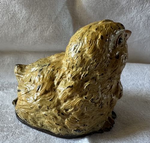 FRANZ BERGMAN COLD PAINTED STAMP BOX INT HE FORM OF A CHICK - ADDITIONAL PHOTO 6