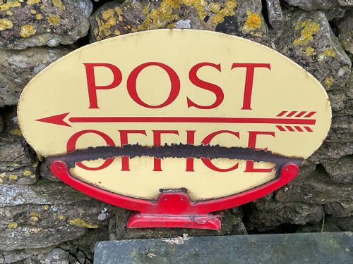 1930s on Post Box Post Office Enamel Sign