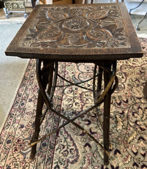 CARVED TWIG TABLE