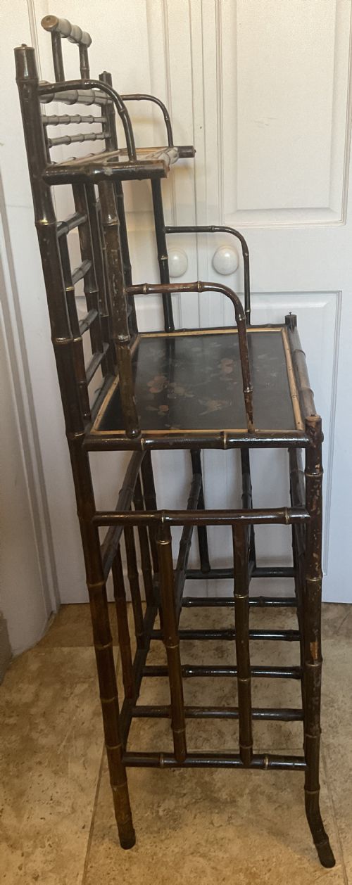LACQUERED BAMBOO ETAGERE - ADDITIONAL PHOTO 6