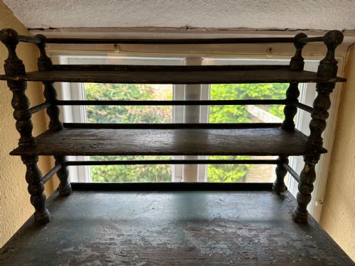 ANTIQUE FRENCH PAINTED MINIATURE DRESSER - ADDITIONAL PHOTO 1