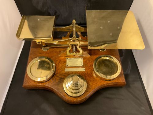 edwardian postal scales - CATEGORY: ANTIQUE MISCELLANEOUS - DATED EDWARDIAN