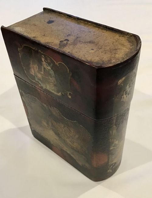 LAQUERED TOLEWARE BOOK BOX - ADDITIONAL PHOTO 2