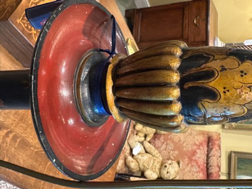 ANTIQUE CHINOISERIE STANDARD LAMP - ADDITIONAL PHOTO 1