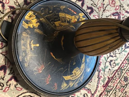 ANTIQUE CHINOISERIE STANDARD LAMP - ADDITIONAL PHOTO 2