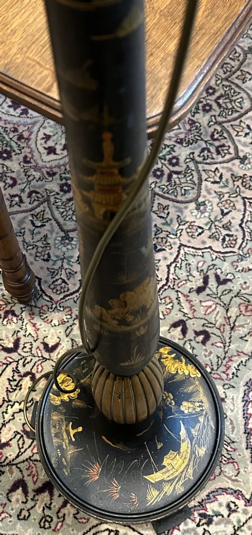 ANTIQUE CHINOISERIE STANDARD LAMP - ADDITIONAL PHOTO 7