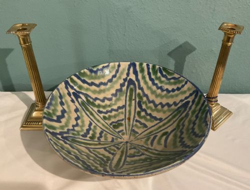 19TH CENTURY SPANISH FAJALAUZA ART POTTERY BOWL - ADDITIONAL PHOTO 7