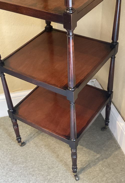 REGENCY MAHOGANY WHATNOT - ADDITIONAL PHOTO 1