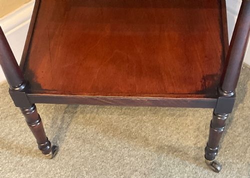 REGENCY MAHOGANY WHATNOT - ADDITIONAL PHOTO 3