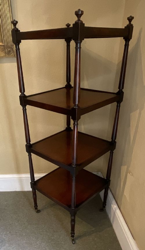 REGENCY MAHOGANY WHATNOT - ADDITIONAL PHOTO 4
