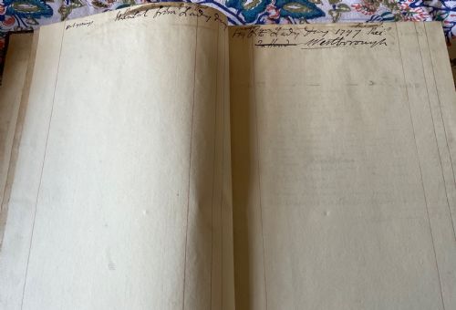 18TH CENTURY RENTAL LEDGER FOR THE ESTATE OF ROBERT HERON ESQ - ADDITIONAL PHOTO 1
