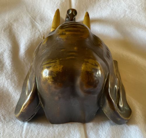 VERY RARE EDWARDIAN ELEPHANT DESK BELL - ADDITIONAL PHOTO 2