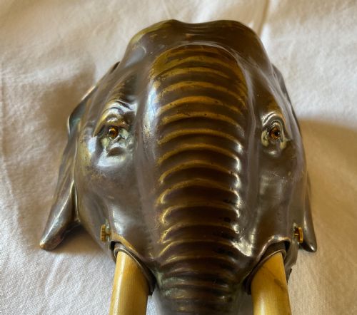 VERY RARE EDWARDIAN ELEPHANT DESK BELL - ADDITIONAL PHOTO 5