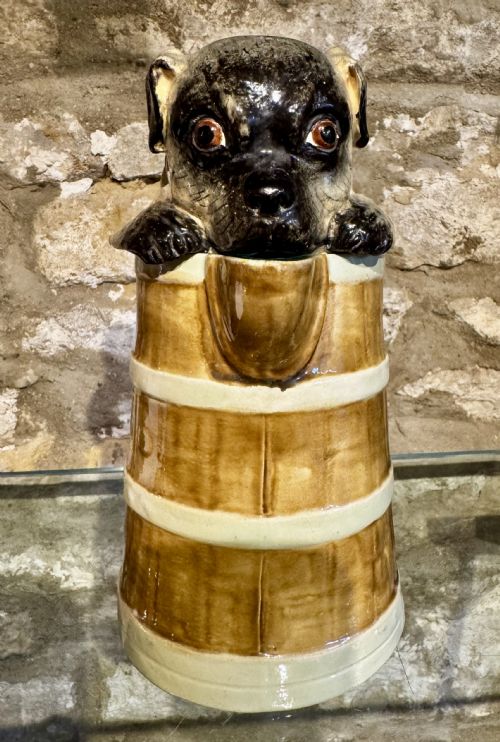 MAJOLICA PUG IN A JUG - ADDITIONAL PHOTO 1