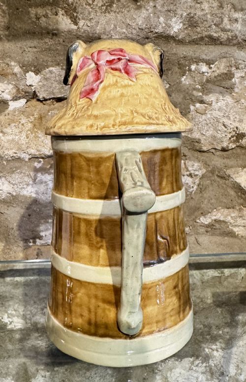 MAJOLICA PUG IN A JUG - ADDITIONAL PHOTO 2