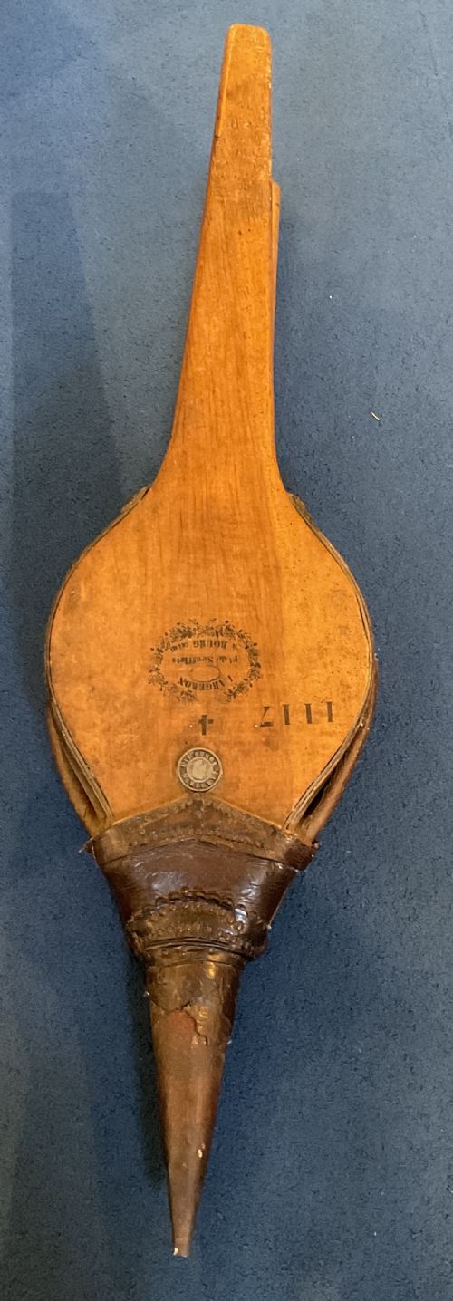 ANTIQUE FRENCH BELLOWS - ADDITIONAL PHOTO 1