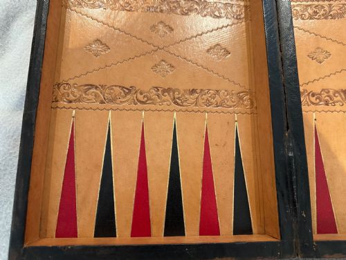 LEATHER BOUND FAUX BOOK GAMES BOARD - ADDITIONAL PHOTO 7