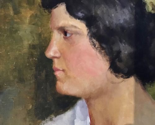 UNFRAMED OIL ON BOARD ITALIAN PORTRAIT - ADDITIONAL PHOTO 1