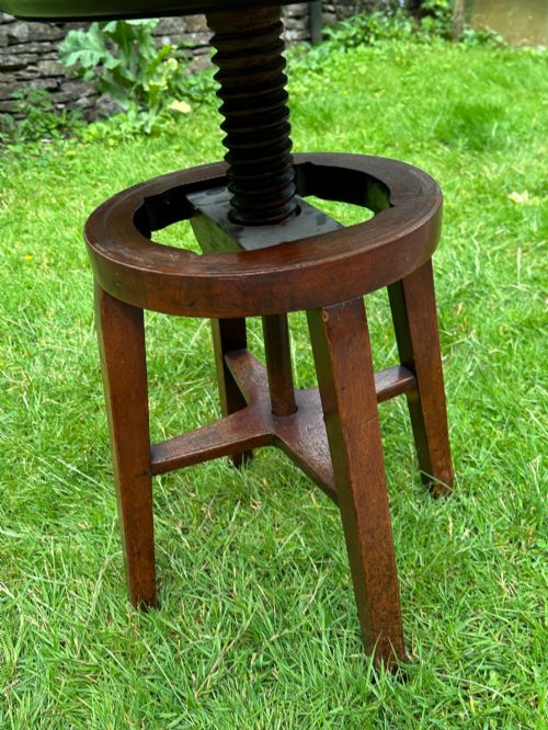 ANTIQUE MAHOGANY ADJUSTABLE WINE TABLE - ADDITIONAL PHOTO 3