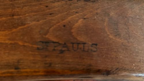CHAIRS MADE FOR ST PAUL'S CATHEDRAL LONDON MARKED ST PAUL'S - ADDITIONAL PHOTO 1