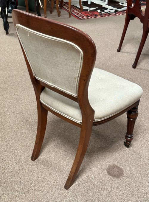 SET OF EIGHT VICTORIAN UPHOLSTERED GILLOWS DINING CHAIRS - ADDITIONAL PHOTO 3