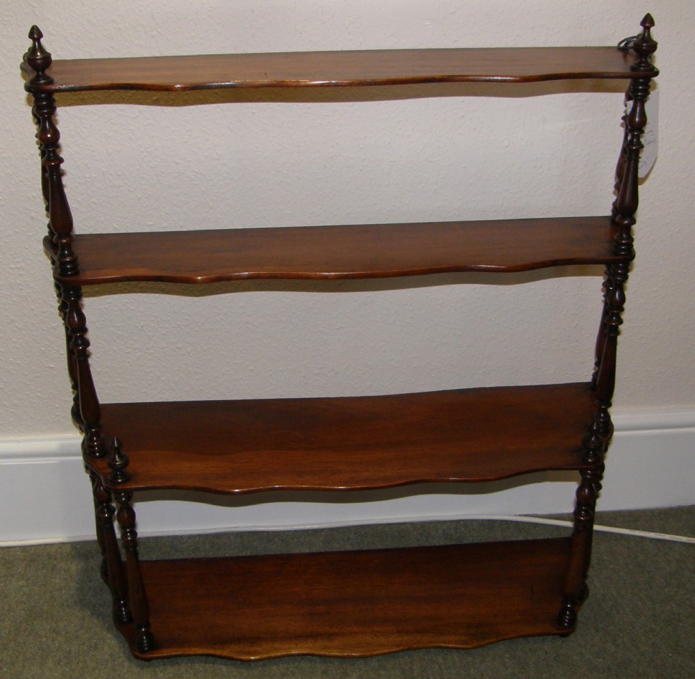 Victorian Mahogany Hanging Shelves