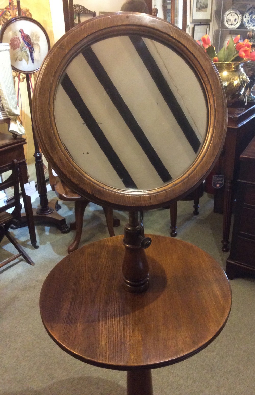 Victorian Oak Shaving Stand