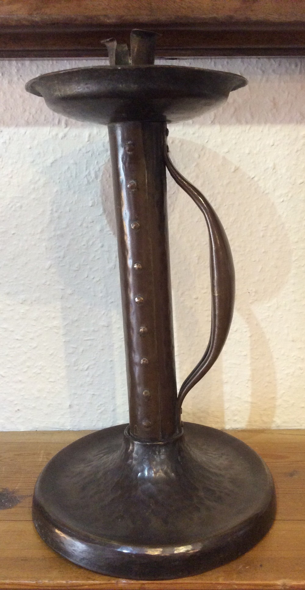 Arts and Crafts Copper Chamber Stick