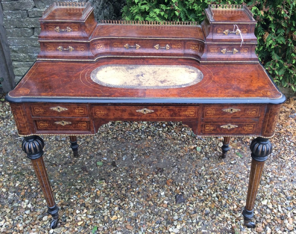 Fine Quality Amboyna Wood  Bonheur Du Jour