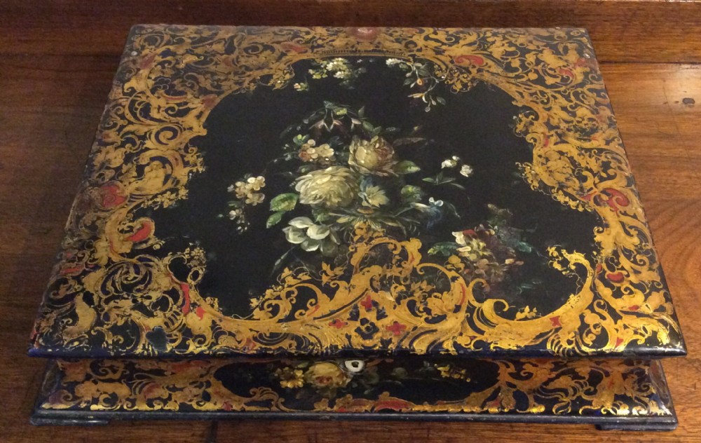 Papier Mache Ladies Writing Box by Henry Clay