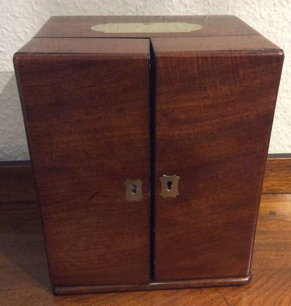 Mahogany Apothecary Cabinet with original contents 