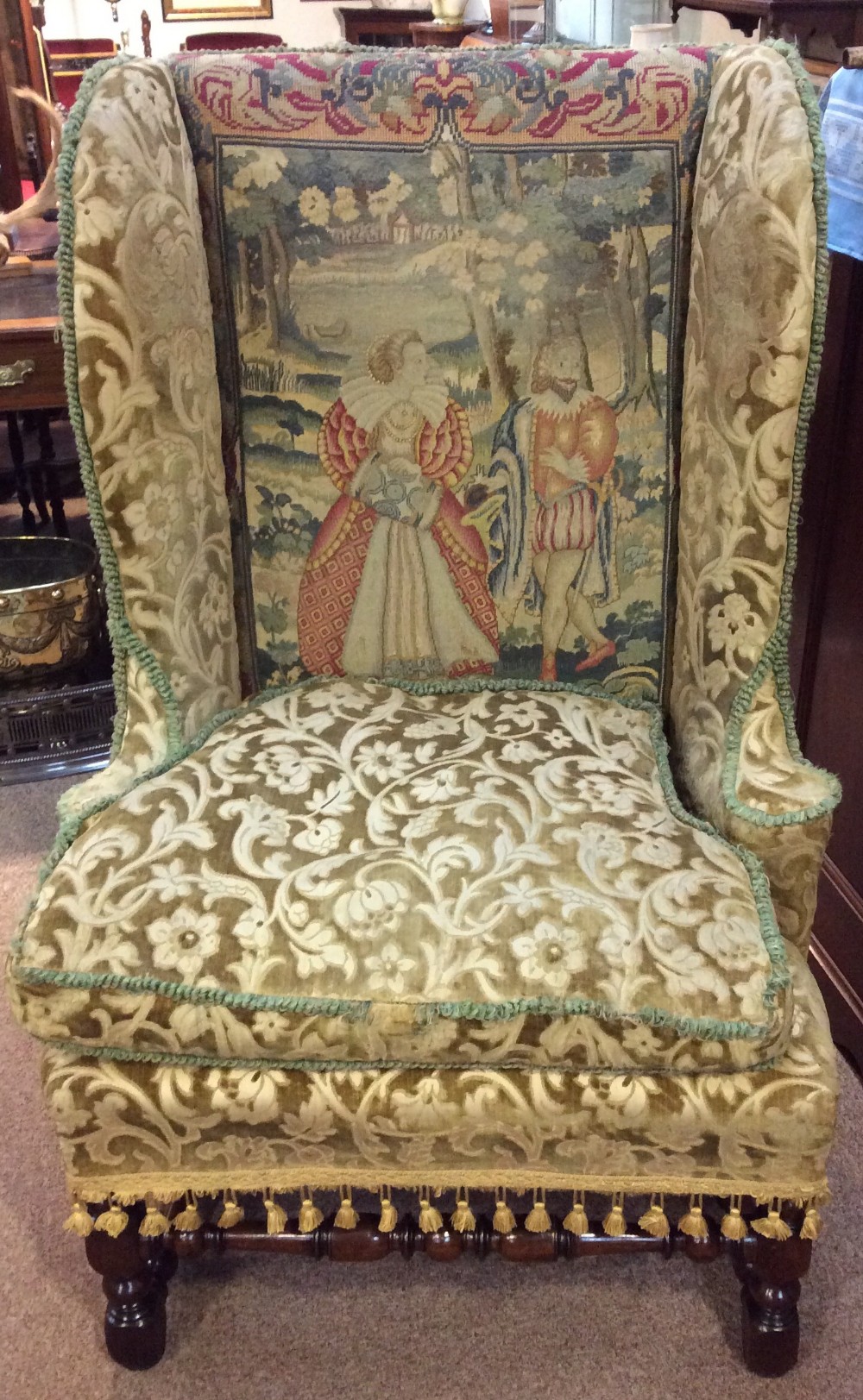 18th Century Walnut Upholstered Chair
