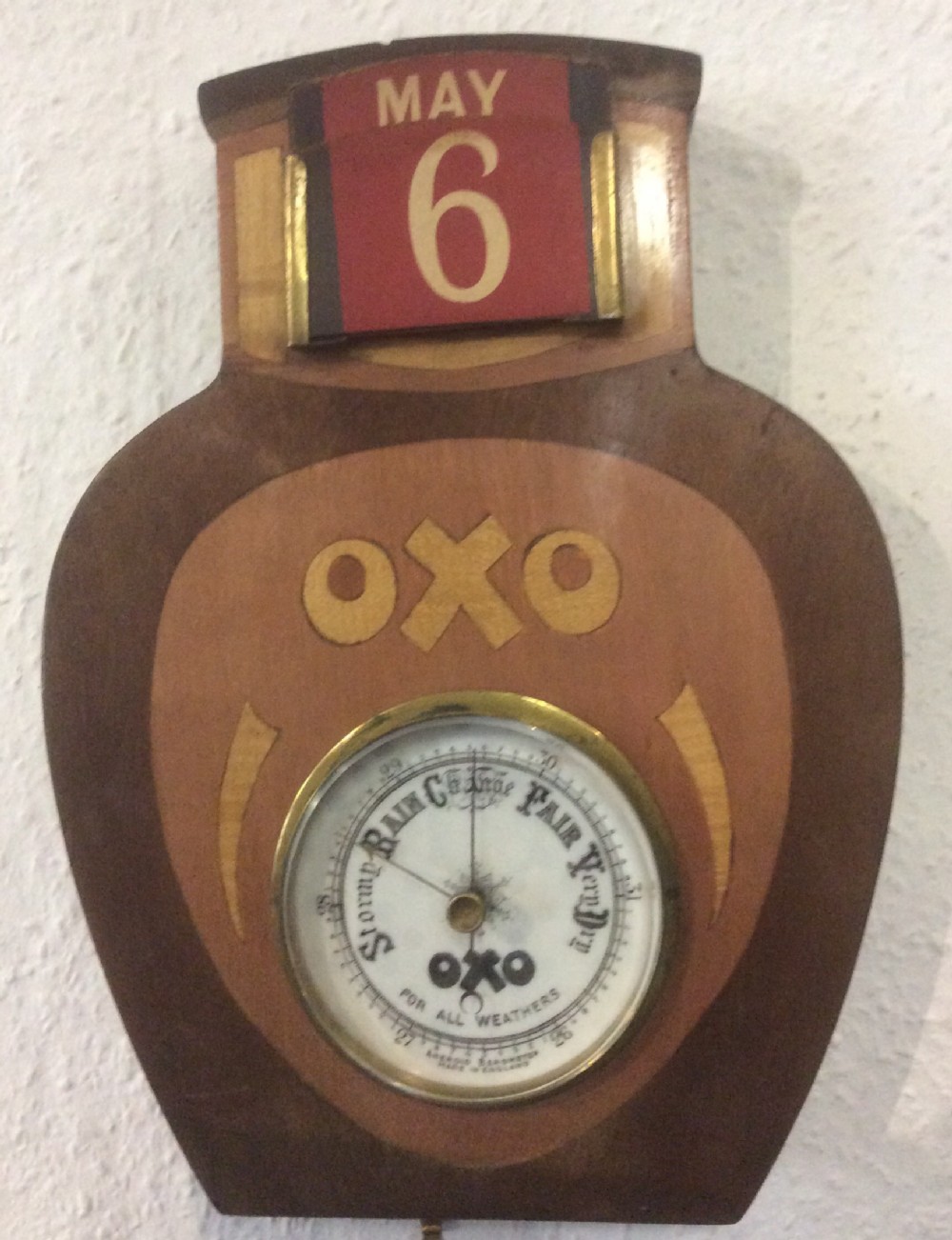 OXO advertising Perpetual Calander and Barometer 