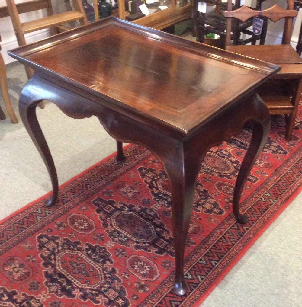 George I Walnut Silver Table 