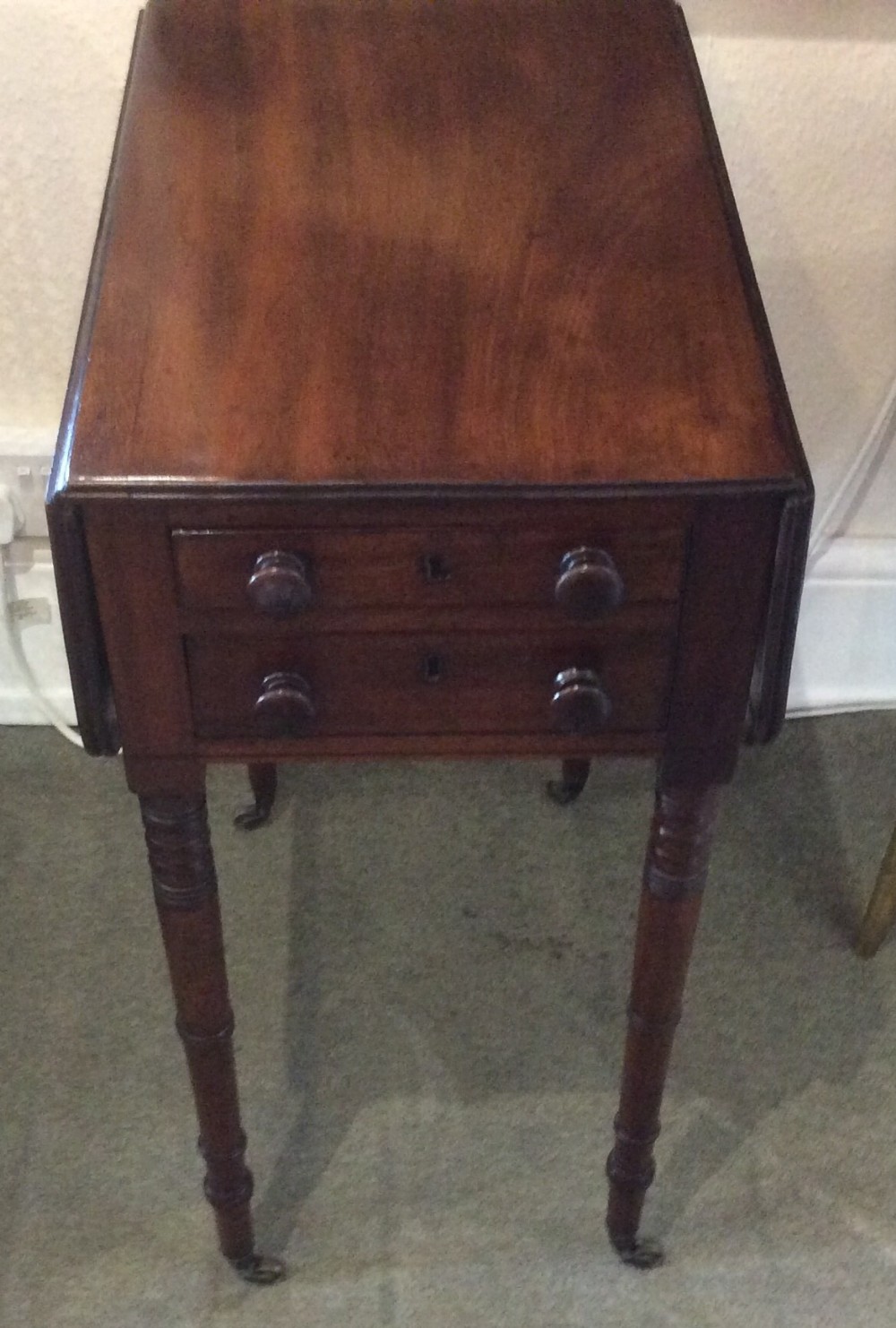 George IV Mahogany Work Table 