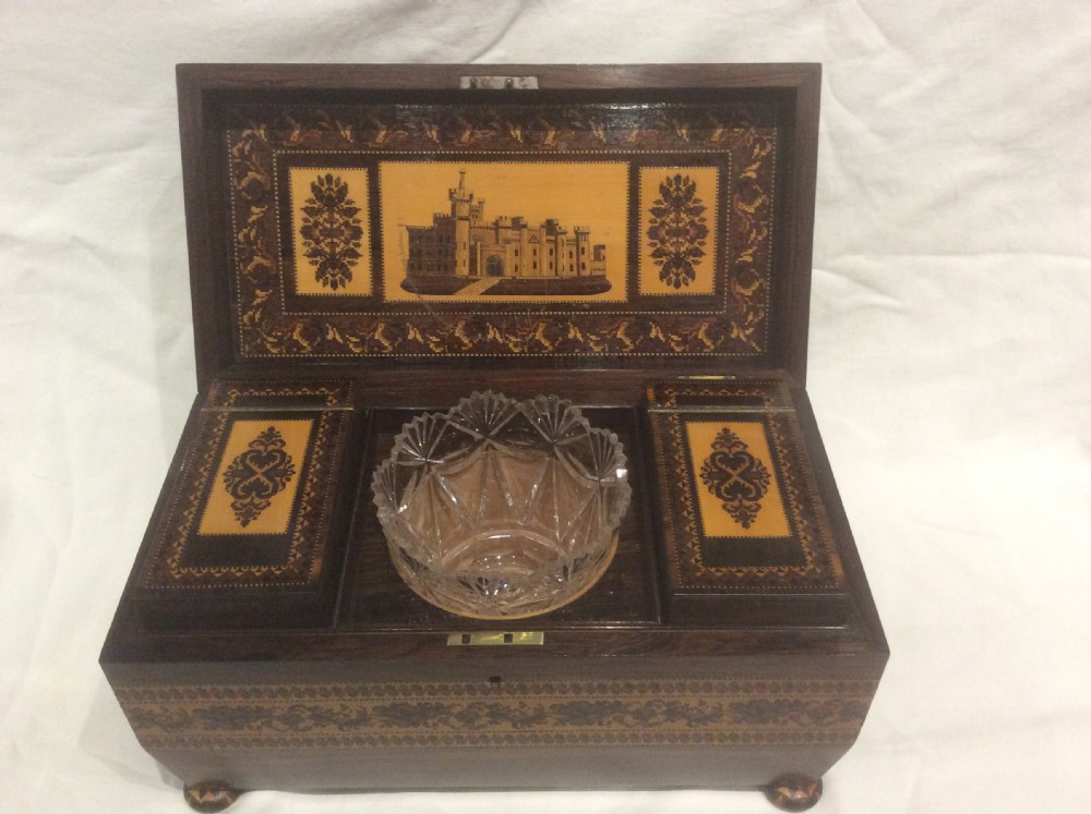 Tunbridgeware Tea Caddy 