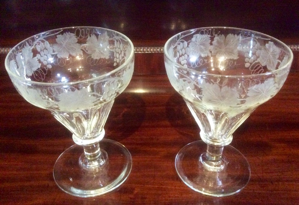 Pair of Decorative Georgian Rummers 