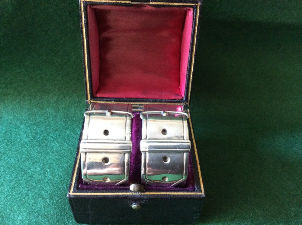Pair of silver napkin rings by James Dixon & Sons 