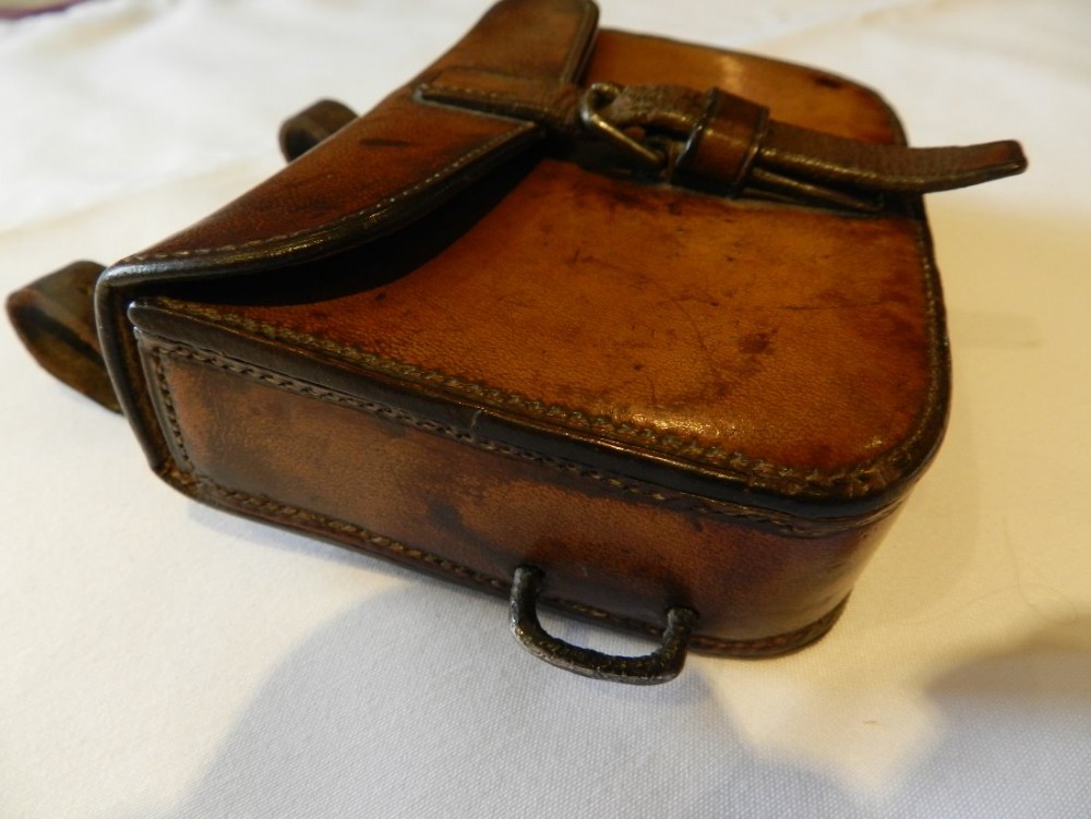 WW1 leather cased sandwich box