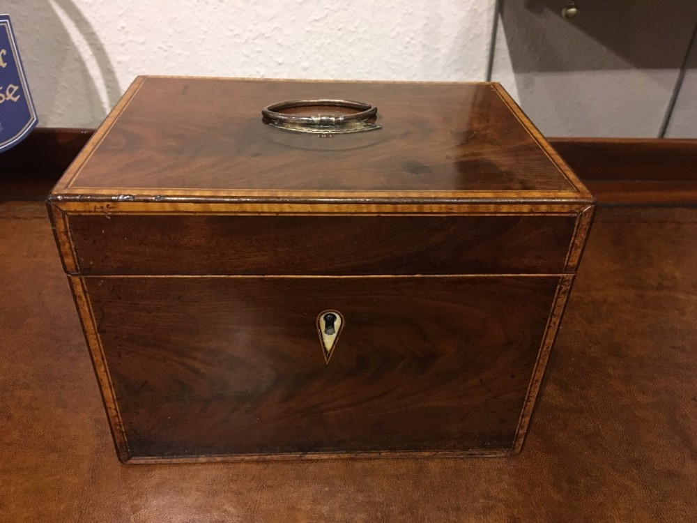 George III  Mahogany Tea Caddy