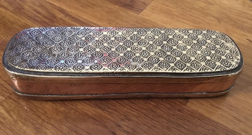 19th Century Brass and Tobacco Box 