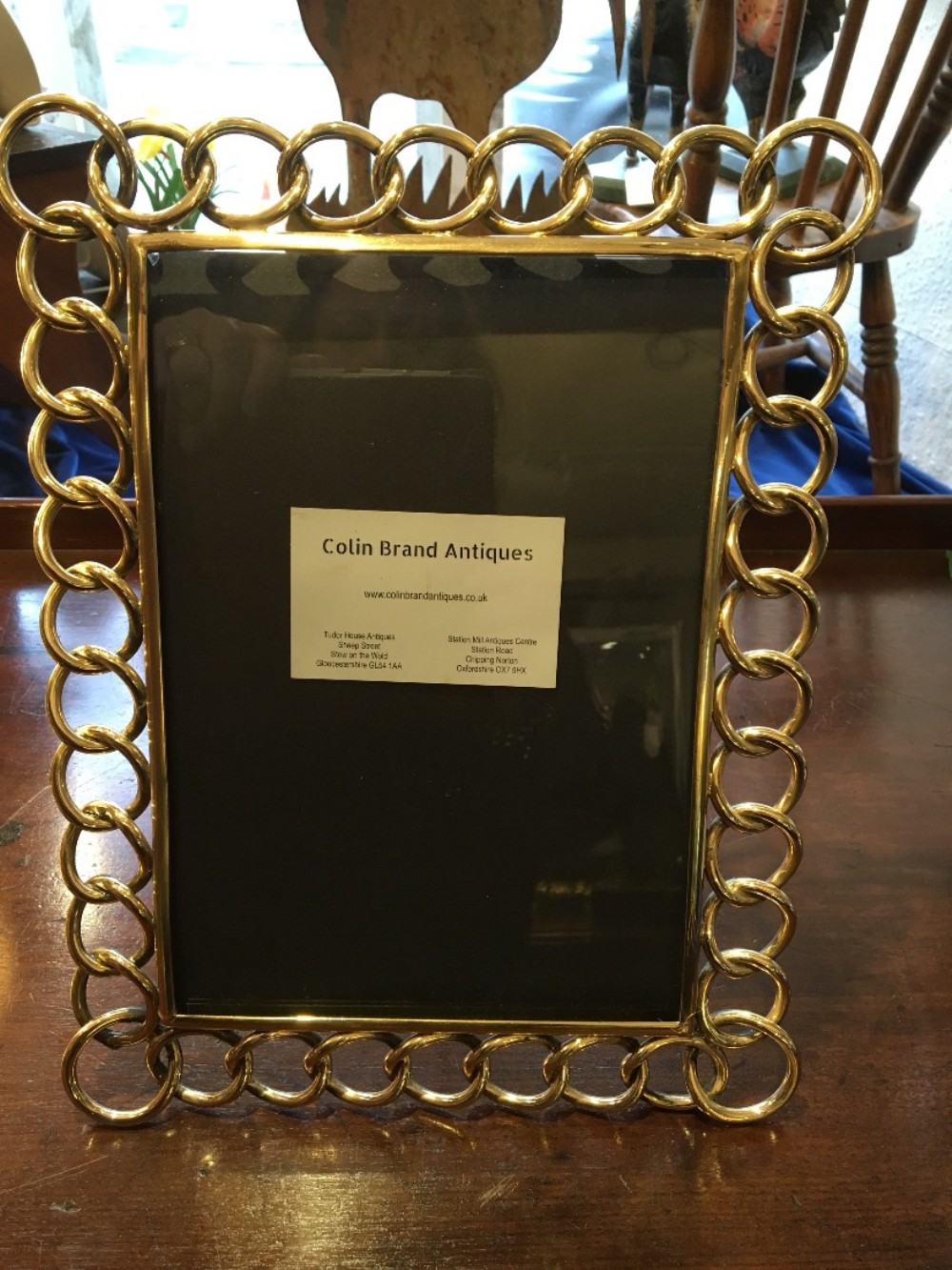Large Victorian Brass Photograph Frame 