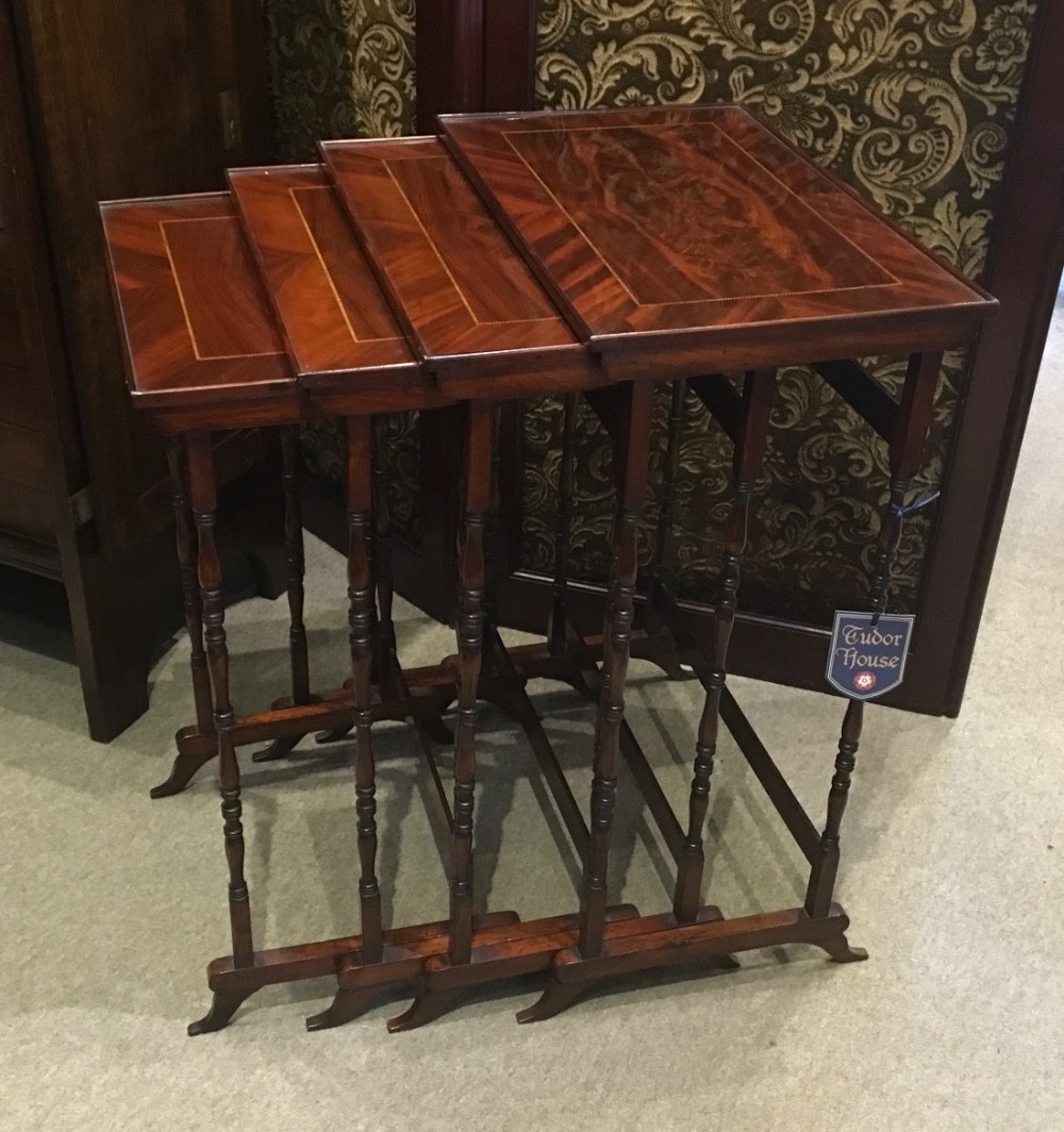 Regency nest of four nest of tables 