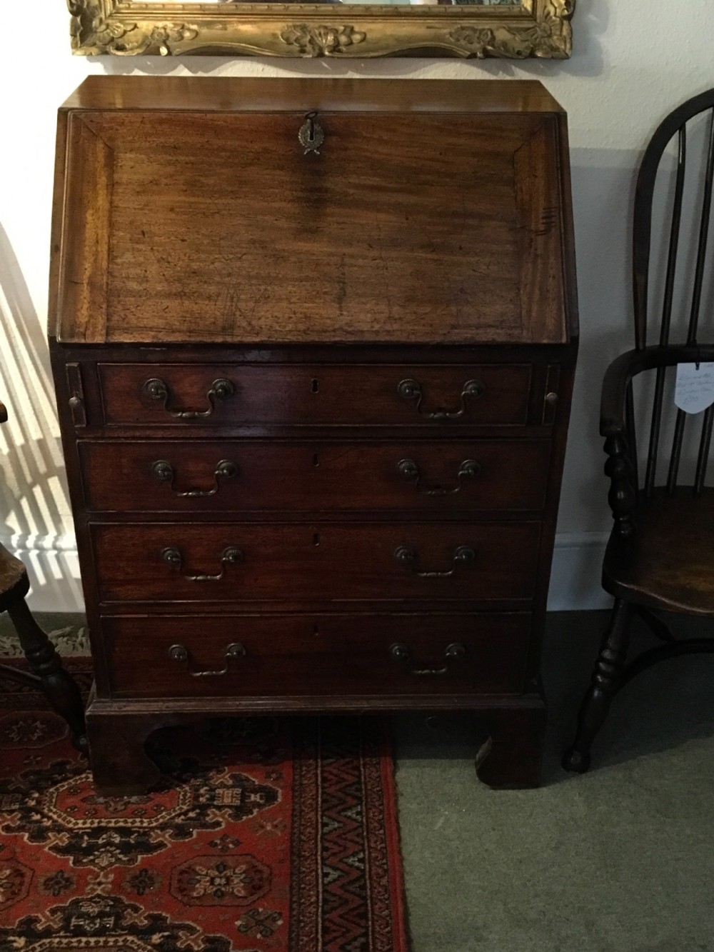 Mid 18th Century Mahogany Bureau  View II