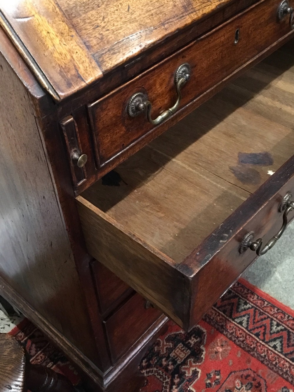 Mid 18th Century Mahogany Bureau  View IV