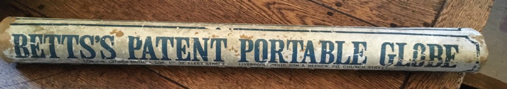 Rare Betts Portable Terrestrial Globe View II